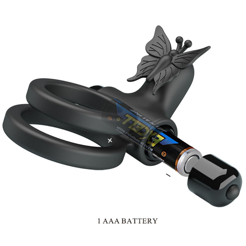 PRETTY LOVE - DOPPELVIBRIERRING MIT SCHWARZEM STIMULATOR – Vibrator Bild 14