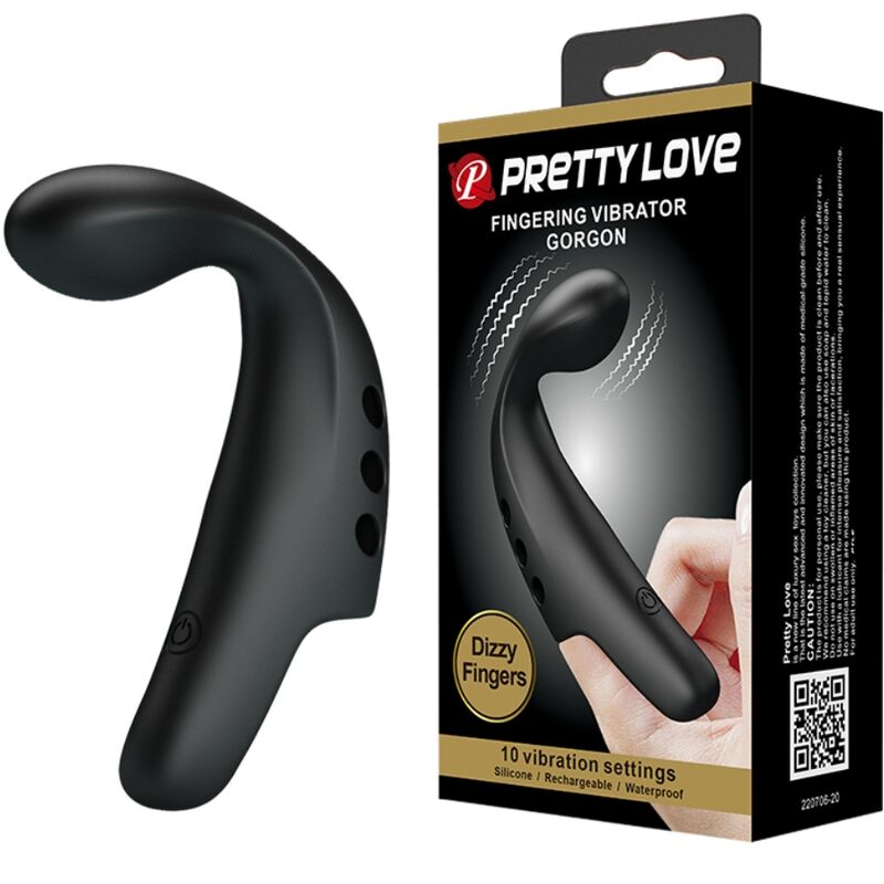 PRETTY LOVE - SCHWARZER GORGON-VIBRATOR-FUTSCH für intensive Stimulation und Self-Love