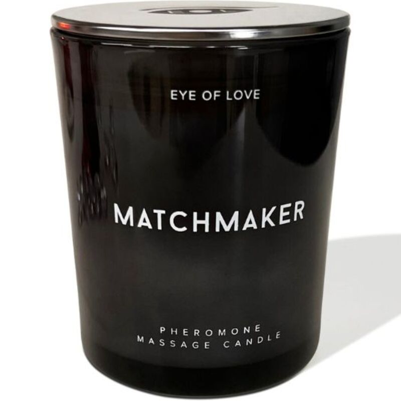 EYE OF LOVE - MATCHMAKER BLACK DIAMOND MASSAGEKERZE ZIEHEN SIE SIE AN, 150 ML – Massagekerze Bild 1
