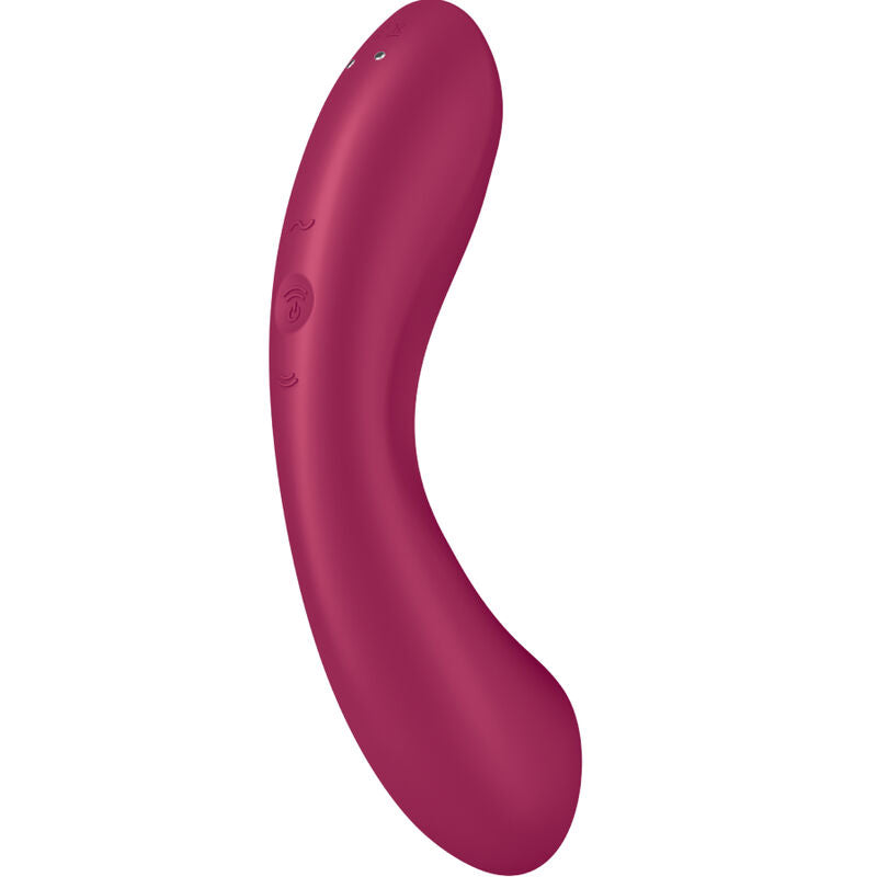 SATISFYER - CURVE TRINITY 1 AIR PULSE VIBRATION RED – Klitorisstimulator Bild 9