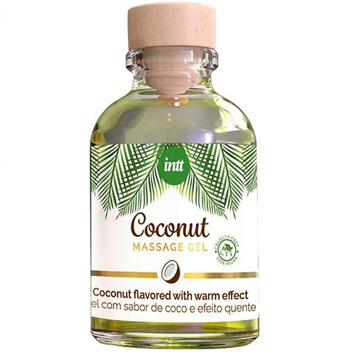 INTT - VEGANES MASSAGEGEL MIT KOKOSNUSSGESCHMACK UND ERWRMENDER WIRKUNG Massagegel diskret online kaufen