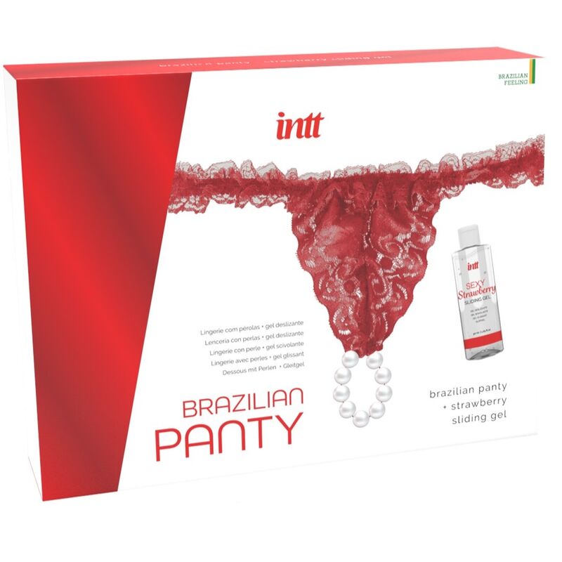 INTT RELEASES - BRASILIANISCHES ROTES HÖSCHEN MIT PERLEN UND SCHMIERGEL 50 ML – Erotik-Zubehör Bild 2