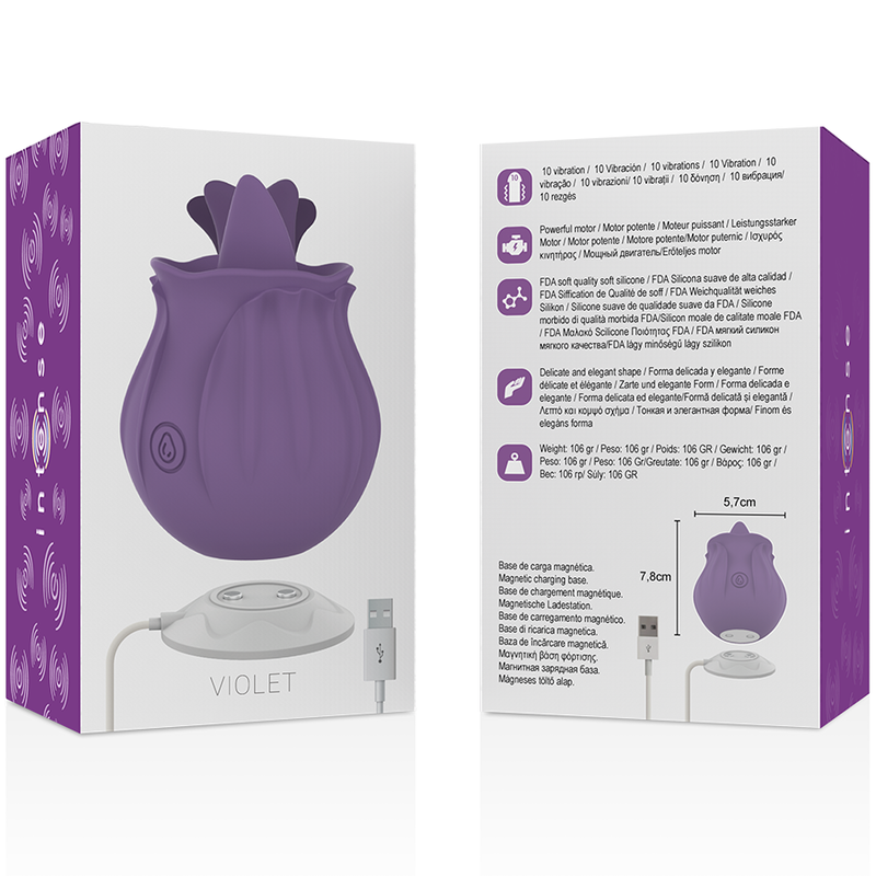 INTENSE Violet Clitoris Stimulator Flieder – 10 Vibrationsprogramme | Secret Pulse hochwertiges Sextoy bei Secret Pulse
