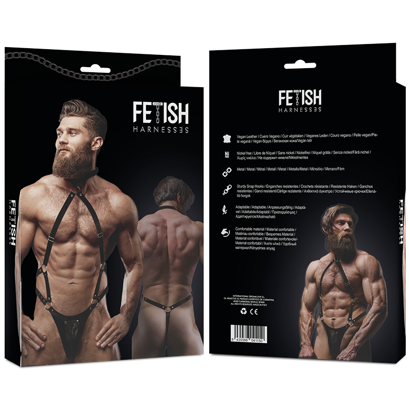 Fetish Submissive Attitude Jockstrap-Harness – Öko-Leder für Herren, Verstellbar – BDSM-Zubehör Bild 2