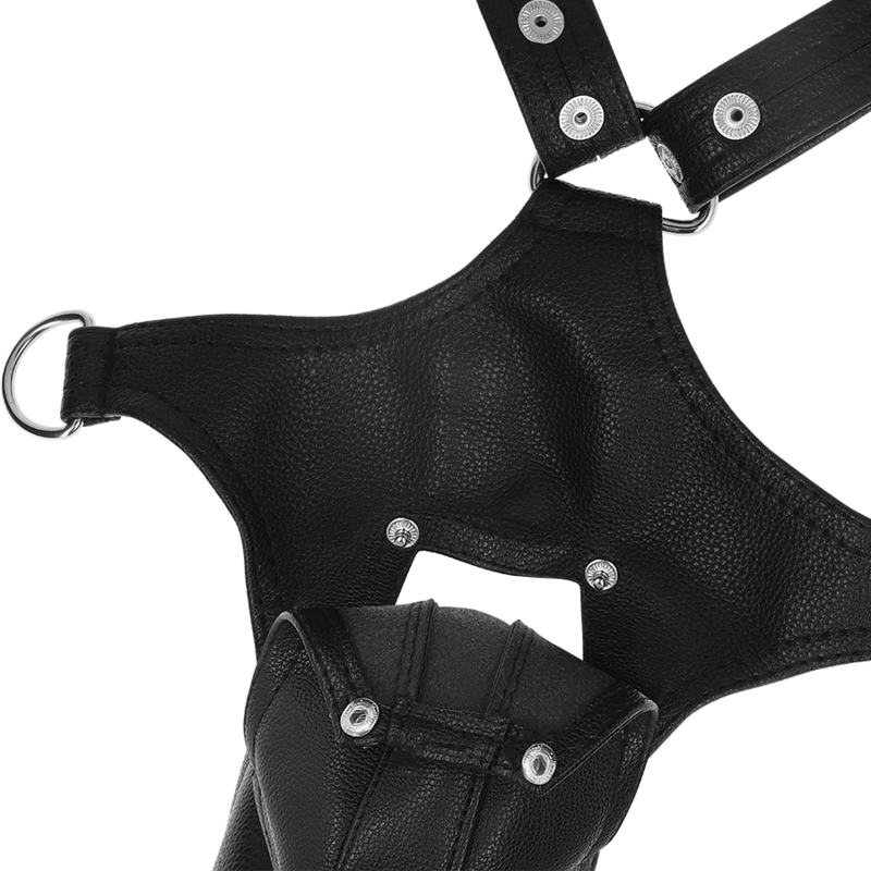 FETISH SUBMISSIVE ATTITUDE - V-FÖRMIGER HARNESS AUS ÖKOLEDER FÜR HERREN – BDSM-Zubehör Bild 6