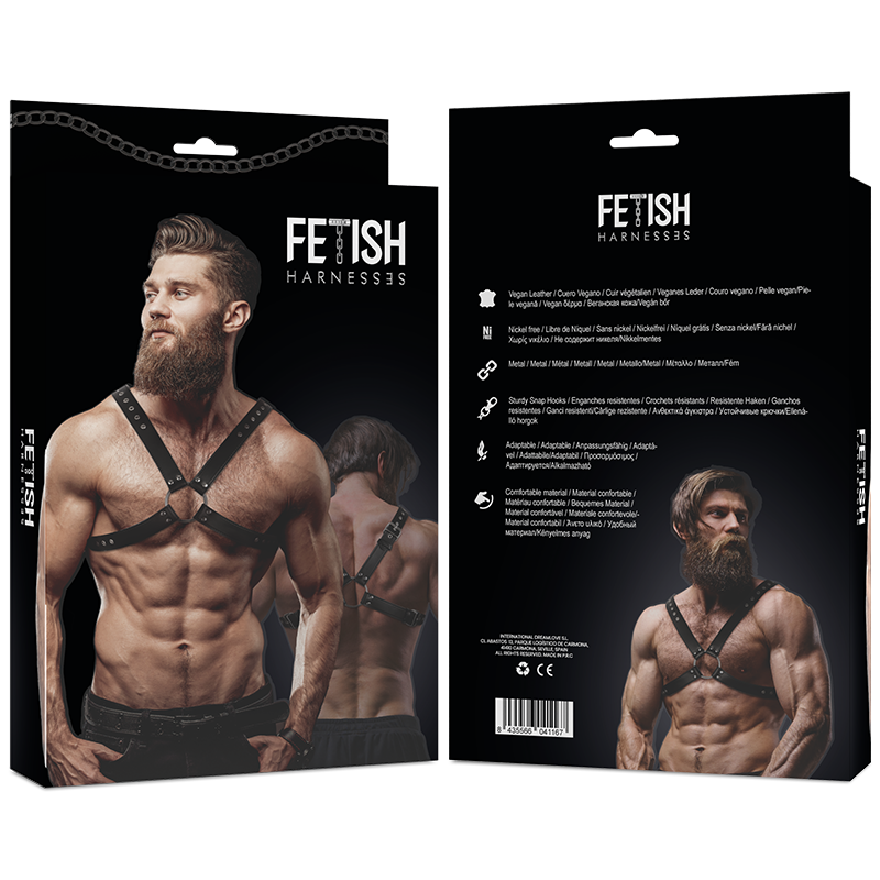 Fetish Submissive Attitude Herren-Brustgeschirr – Ökoleder, Flexibel & Stilvoll – BDSM-Zubehör Bild 2