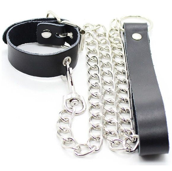 OHMAMA FETISH Penis-Halskette & Lederarmband – Verstellbar, Metallkette | Secret Pulse – BDSM-Zubehör Bild 2