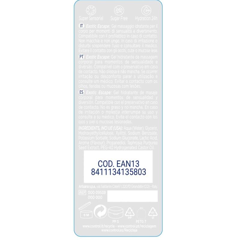 CONTROL - 2 EN 1 MASSAGE & VERGNÜGEN EXOTISCH 200 ML – Erotik-Zubehör Bild 2
