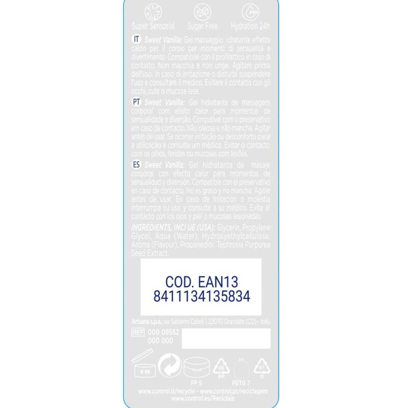 CONTROL - 2 EN 1 MASSAGE & VERGNÜGEN MADAGASCAR SÜßE 200 ML – Erotik-Zubehör Bild 2