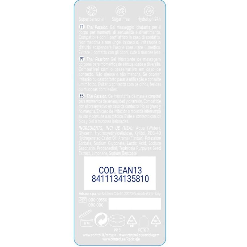 CONTROL - 2 EN 1 MASSAGE & VERGNÜGEN THAI PASSION 200 ML – Erotik-Zubehör Bild 2