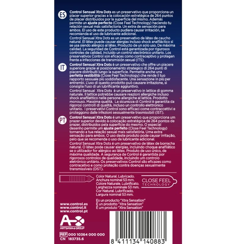 CONTROL - XTRA DOTS 12 UDS – Erotik-Zubehör Bild 2