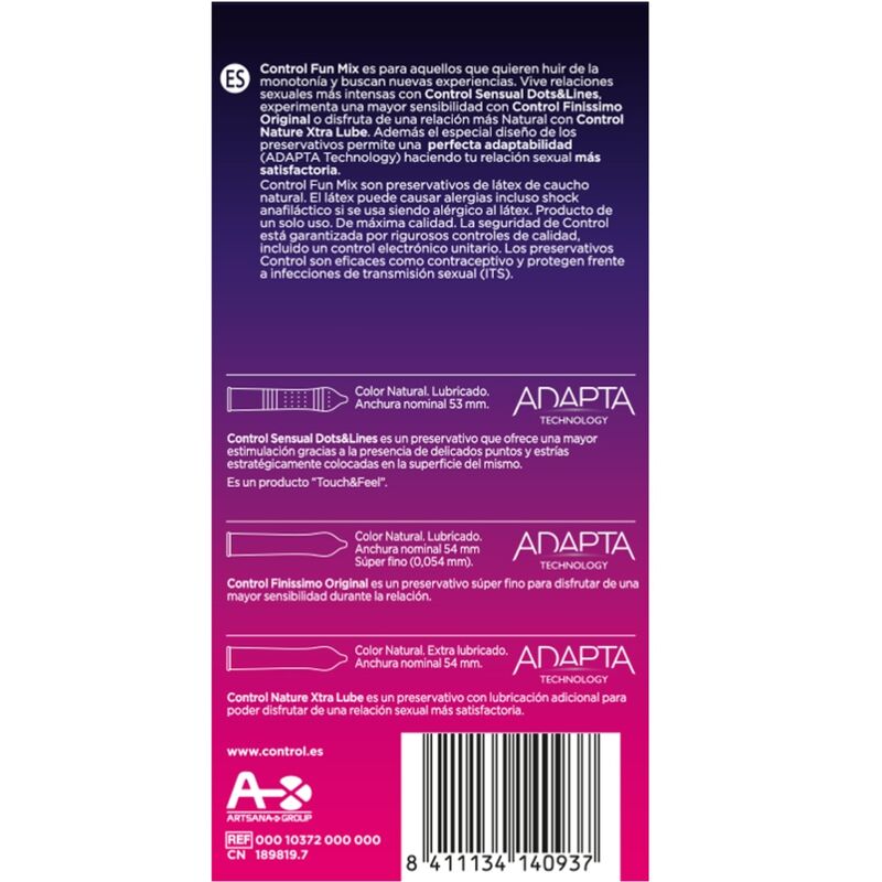 CONTROL - FÜHLEN SIE SPASS MIX 6 UDS – Erotik-Zubehör Bild 2