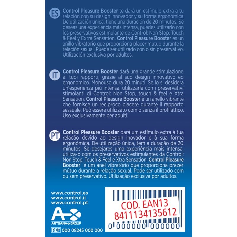 CONTROL - PLEASURE BOOSTER VIBRATORRING Produktansicht und Details