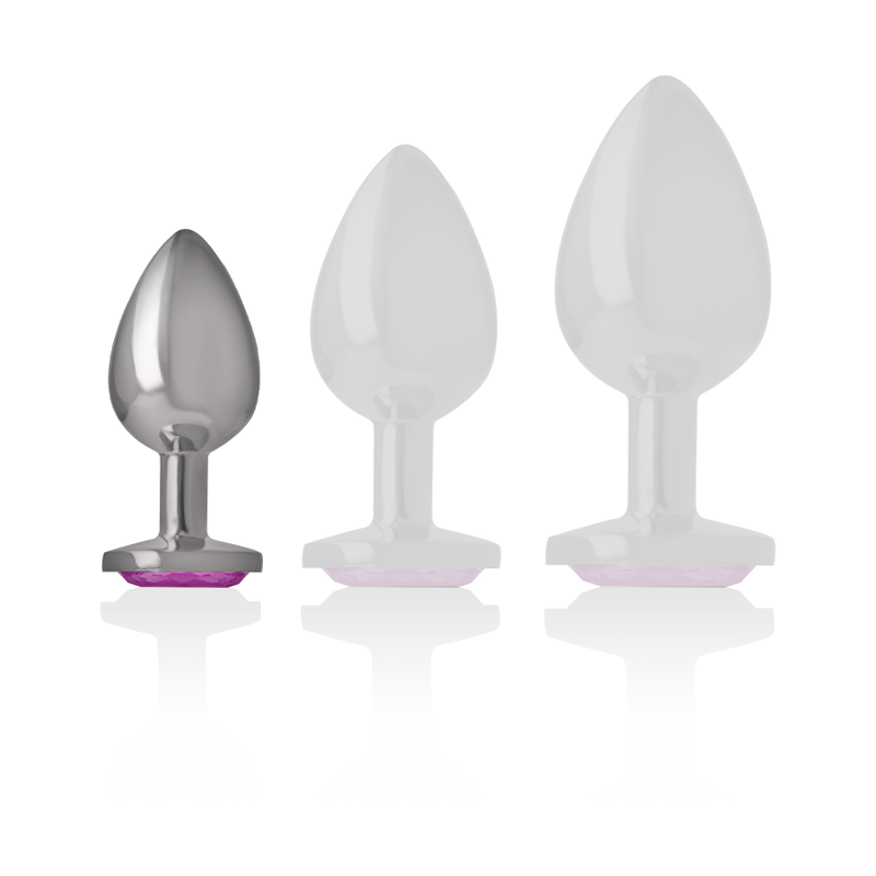 INTENSE - ALUMINIUM-METALL-ANAL-STECKER ROSA HERZ GRÖSSE S Produktansicht und Details