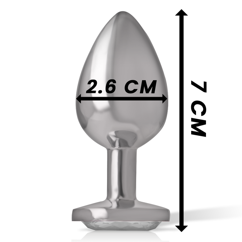 INTENSE - WHITE HEART ALUMINIUM METALL ANAL PLUG GRÖSSE S für sinnliche und diskrete Momente
