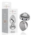 INTENSE - WHITE HEART ALUMINIUM METALL ANAL PLUG GRÖSSE S Analplug diskret online kaufen