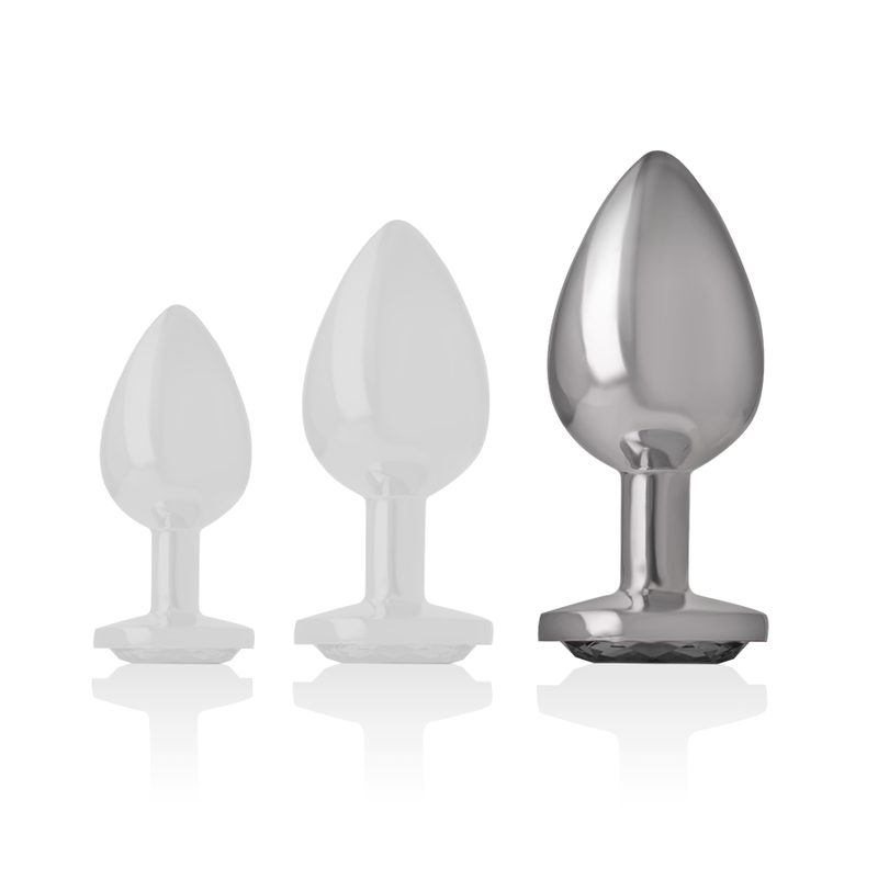 INTENSE - ANALPLUG METALL ALUMINIUM WEISS HERZ GRÖSSE L – Analplug Bild 10