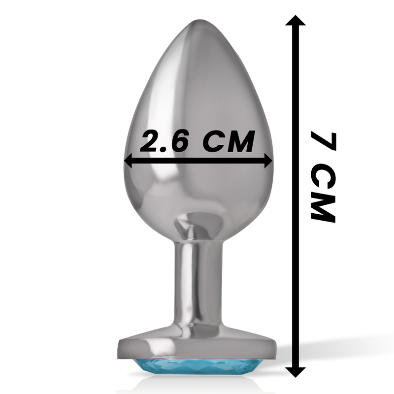 INTENSE - ALUMINIUM-METALL-ANAL-STECKER, BLAUES HERZ, GRÖSSE S – Anal-Toy Bild 7