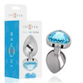 INTENSE - ALUMINIUM-METALL-ANAL-STECKER, BLAUES HERZ, GRÖSSE M Anal-Toy diskret online kaufen