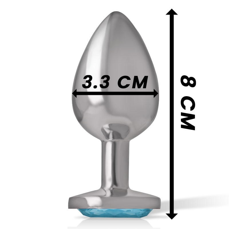 INTENSE - ALUMINIUM-METALL-ANAL-STECKER, BLAUES HERZ, GRÖSSE M Anal-Toy diskret online kaufen