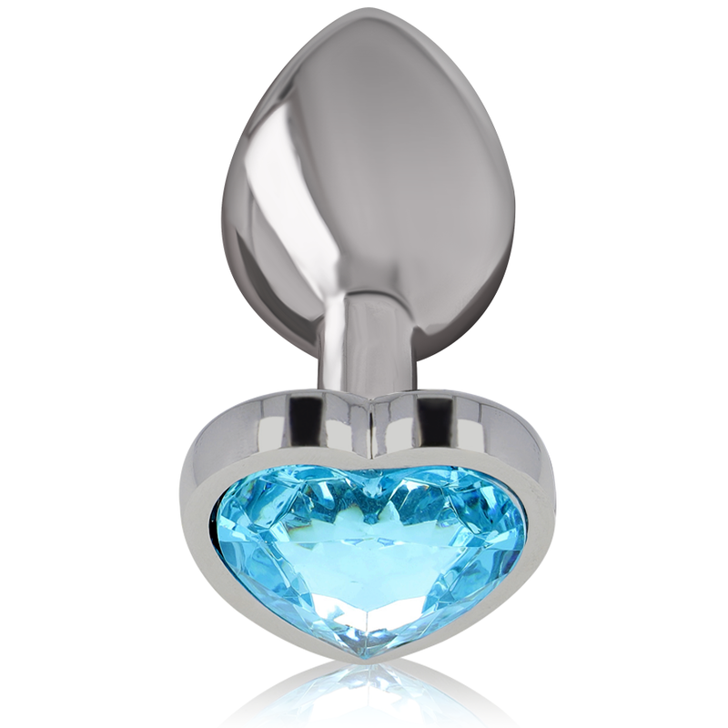INTENSE - ALUMINIUM-METALL-ANAL-STECKER, BLAUES HERZ, GRÖSSE M bei Secret Pulse im Erotikshop