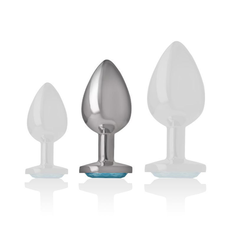 INTENSE - ALUMINIUM-METALL-ANAL-STECKER, BLAUES HERZ, GRÖSSE M bei Secret Pulse im Erotikshop