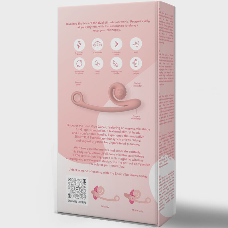 SNAIL VIBE - CURVE ORANGE VIBRATOR Produktansicht und Details