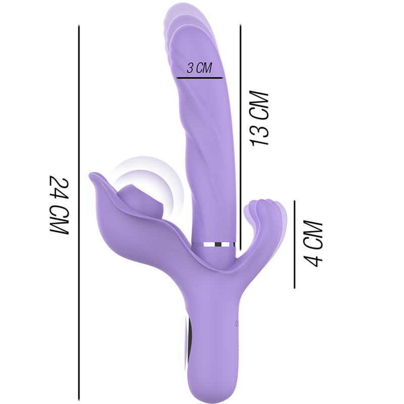 INTENSE Billie – Multifunktionaler Saug- und Vibrator, Wiederaufladbar, Lila Vibrator diskret online kaufen