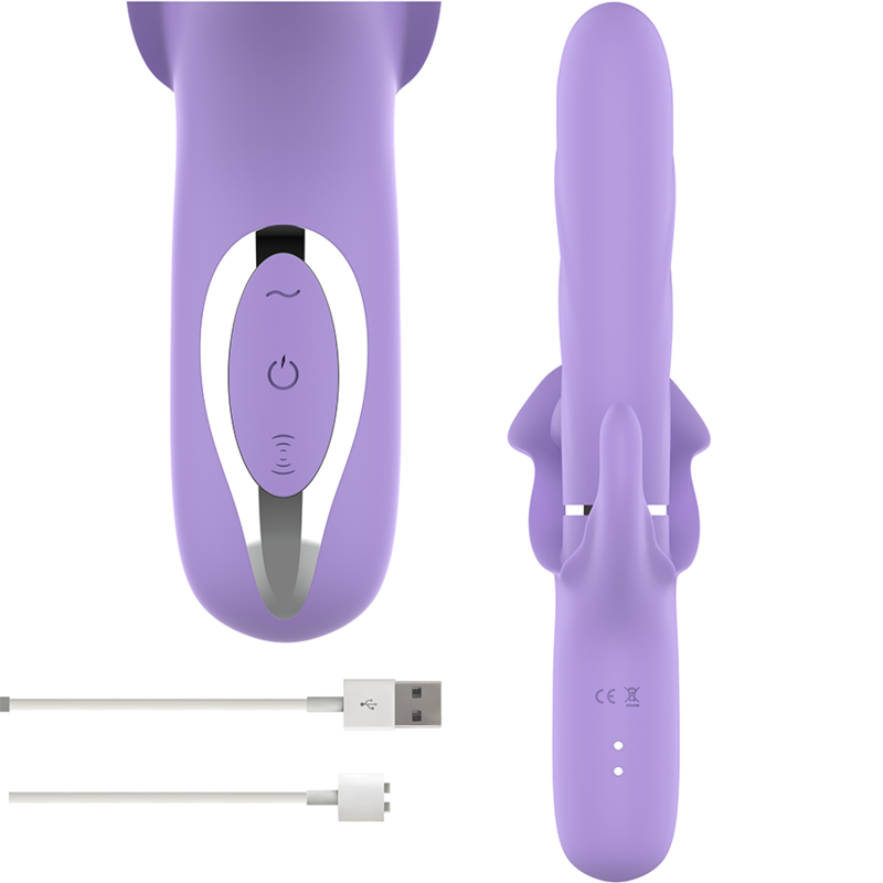INTENSE Billie – Multifunktionaler Saug- und Vibrator, Wiederaufladbar, Lila für intensive Stimulation und Self-Love