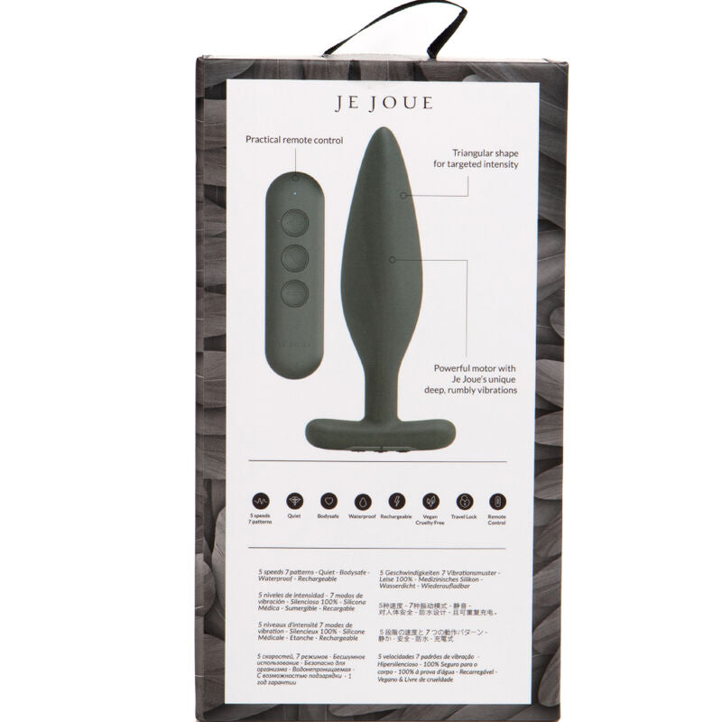 JE JOUE - EGON PLUG ANAL VIBRATOR SCHWARZ – Analplug Bild 9