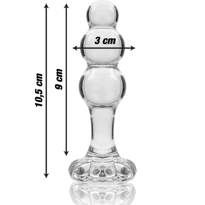 NEBULA SERIES BY IBIZA - MODELL 1 STECKER BOROSILIKATGLAS TRANSPARENT 10.5 CM -O- 3 CM – Erotik-Zubehör Bild 6