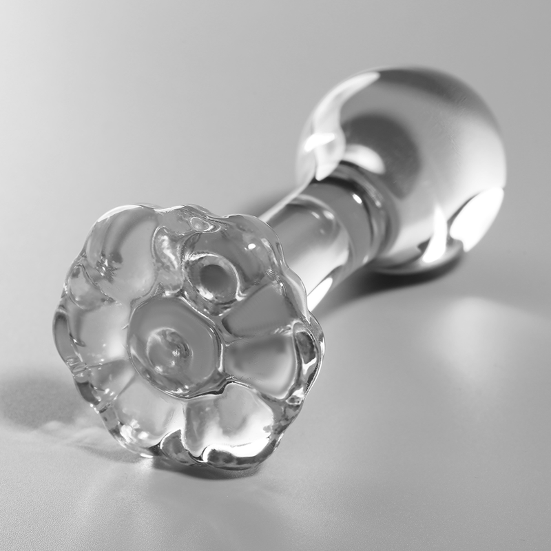NEBULA SERIES BY IBIZA - MODELL 2 ANALPLUG BOROSILIKATGLAS KLAR 11 CM -O- 3.5 CM Produktansicht und Details