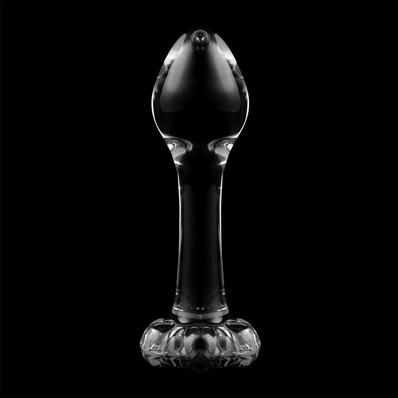 NEBULA SERIES BY IBIZA - MODELL 2 ANALPLUG BOROSILIKATGLAS KLAR 11 CM -O- 3.5 CM Produktansicht und Details