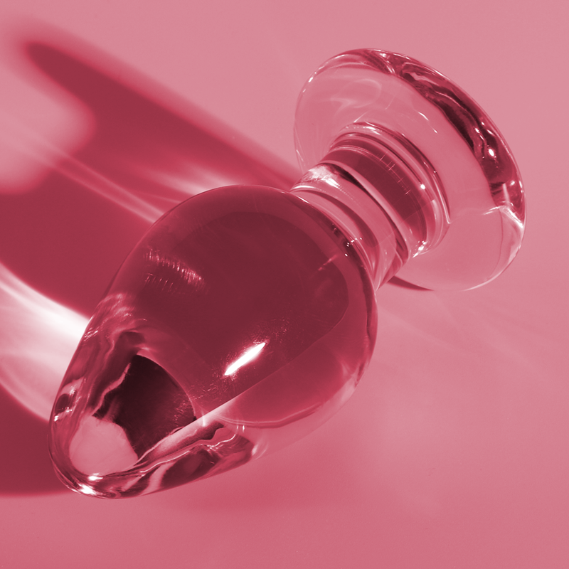 NEBULA SERIES BY IBIZA - MODELL 3 ANALPLUG BOROSILIKATGLAS ROSA 11 CM -O- 5 CM – Analplug Bild 3
