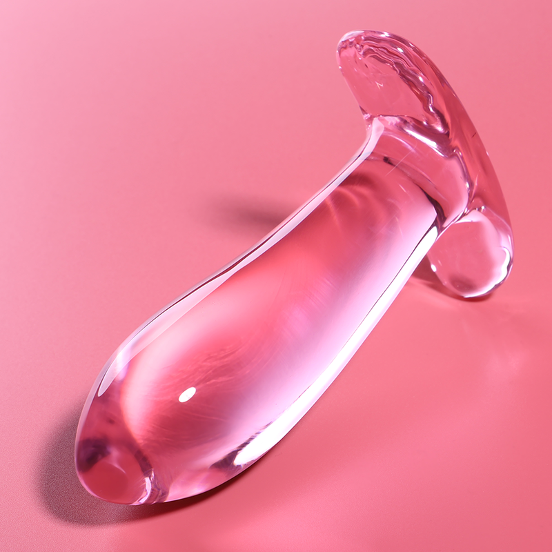 NEBULA SERIES BY IBIZA - MODELL 5 ANALPLUG BOROSILIKATGLAS ROSA 12.5 CM -O- 3.5 CM bei Secret Pulse im Erotikshop