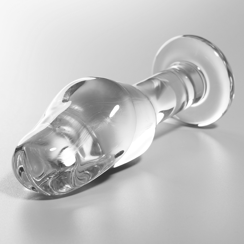 NEBULA SERIES BY IBIZA - MODELL 6 ANALPLUG BOROSILIKATGLAS KLAR 12.5 CM -O- 4 CM – Analplug Bild 3