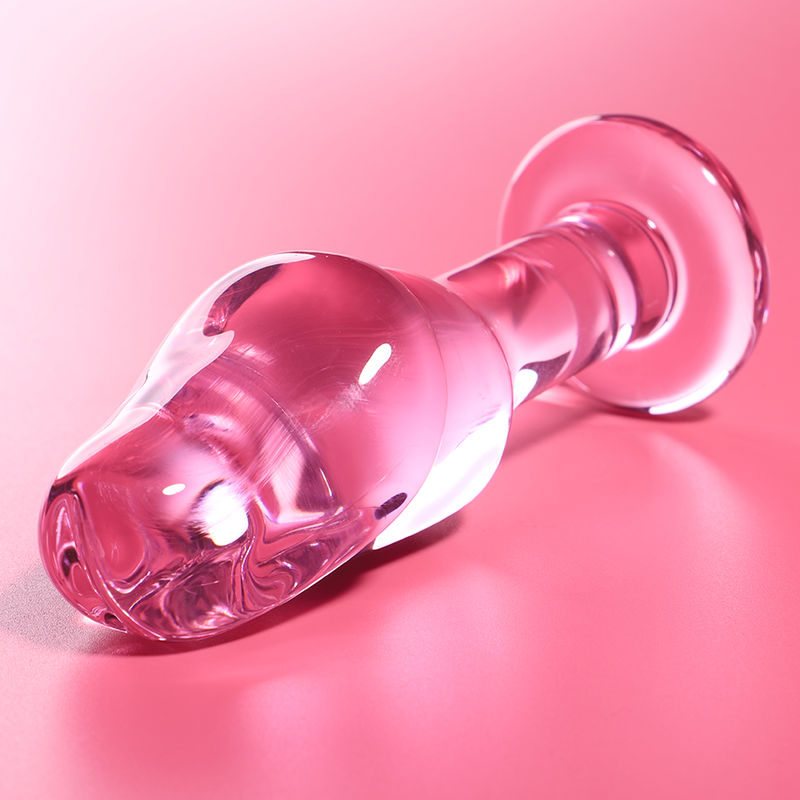 NEBULA SERIES BY IBIZA - MODELL 6 ANALPLUG BOROSILIKATGLAS ROSA 12.5 CM -O- 4 CM bei Secret Pulse im Erotikshop