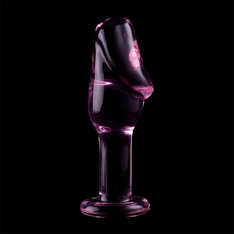 NEBULA SERIES BY IBIZA - MODELL 6 ANALPLUG BOROSILIKATGLAS ROSA 12.5 CM -O- 4 CM bei Secret Pulse im Erotikshop