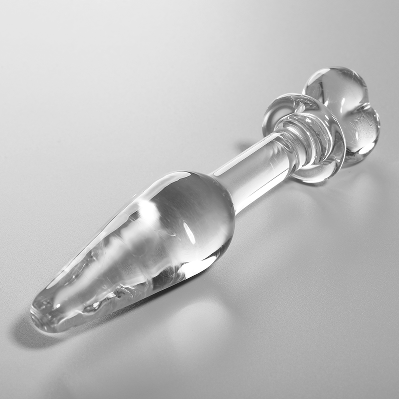 NEBULA SERIES BY IBIZA - MODEL 7 ANALPLUG BOROSILIKATGLAS KLAR 13.5 CM -O- 3 CM – Analplug Bild 3