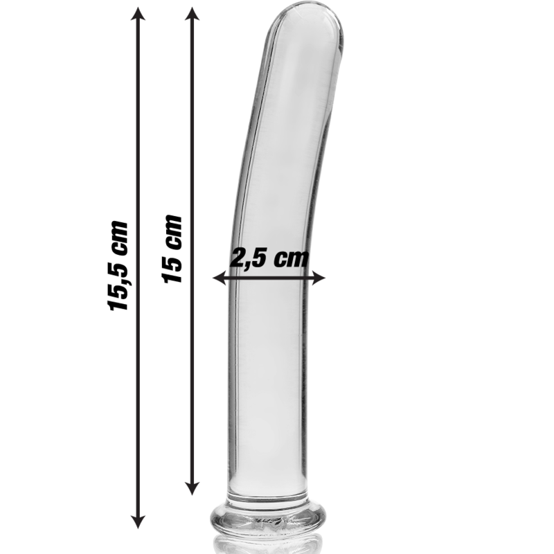 NEBULA SERIES BY IBIZA - MODELL 9 DILDO BOROSILIKATGLAS KLAR 15.5 CM -O- 2.5 CM – Dildo Bild 5