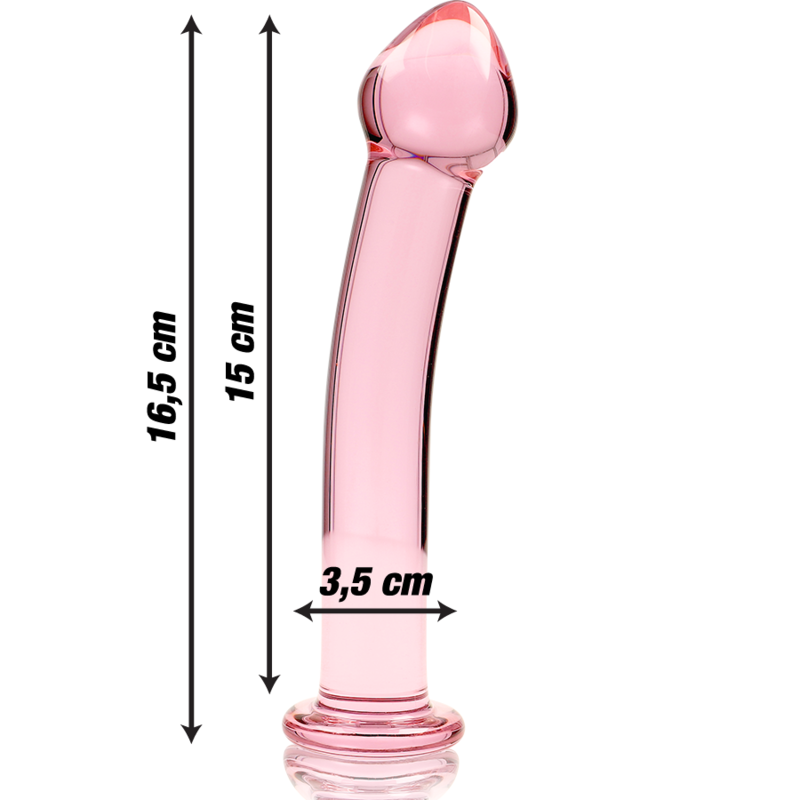 NEBULA Series by Ibiza – Modell 11 Dildo aus Borosilikatglas, Rosa, 16 cm – Dildo Bild 5