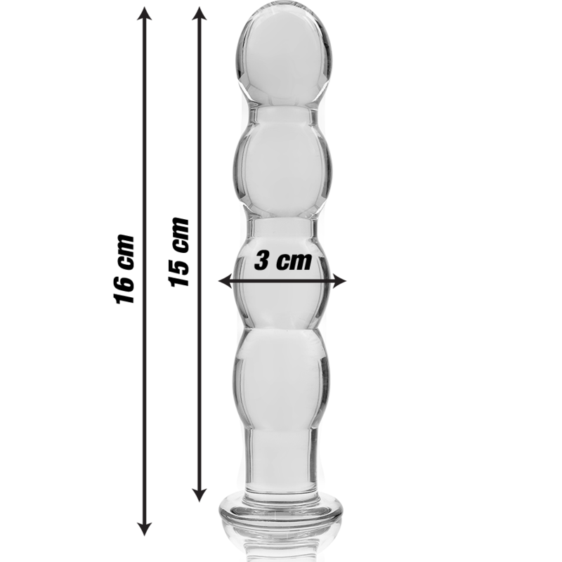 NEBULA Series by Ibiza – Modell 10 Dildo aus Borosilikatglas, Klar, 16,5 cm – Dildo Bild 5