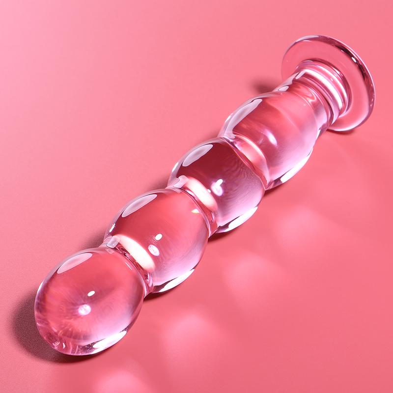NEBULA Series by Ibiza – Modell 10 Dildo aus Borosilikatglas, Rosa, 16,5 cm – Dildo Bild 3