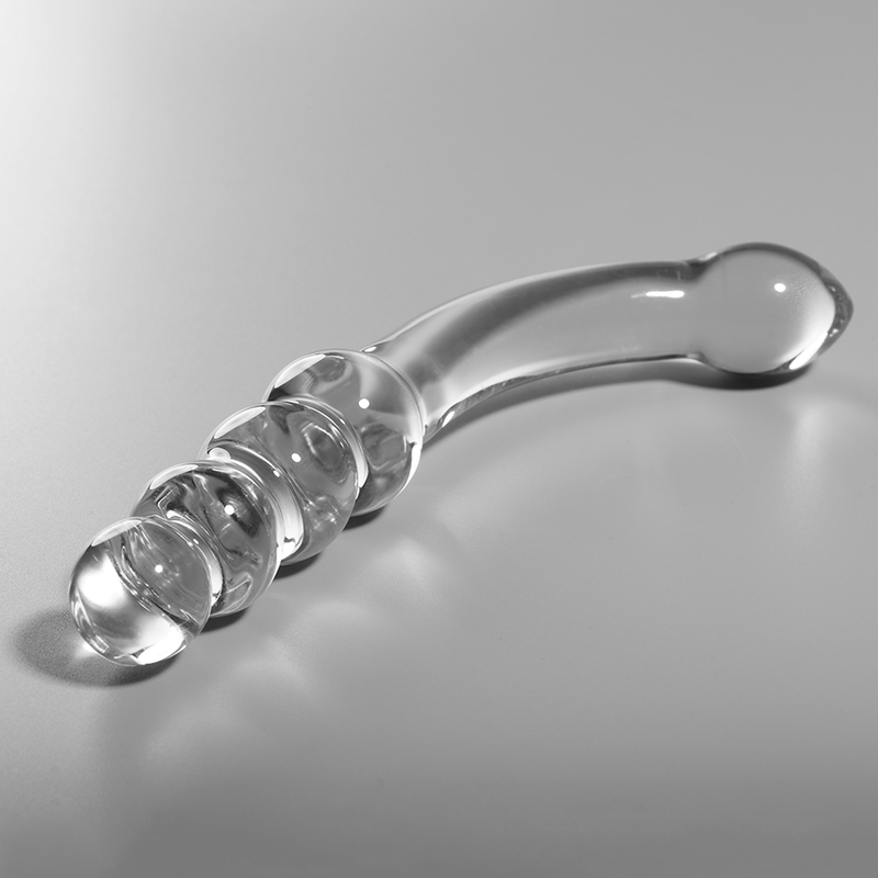 NEBULA SERIES BY IBIZA - MODELL 14 DILDO BOROSILIKATGLAS KLAR 18.5 CM -O- 3 CM – Dildo Bild 4