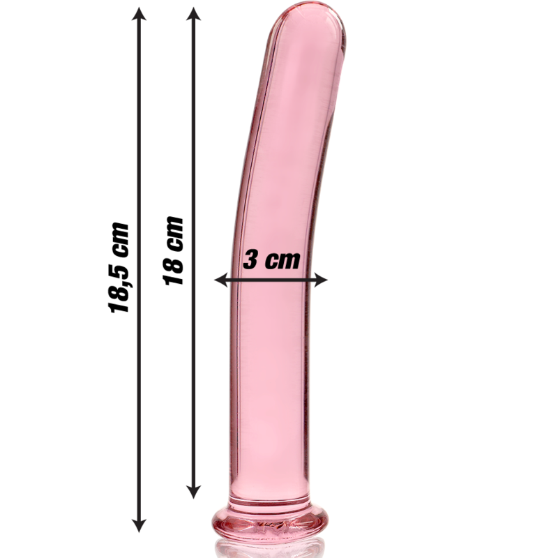 NEBULA Series by Ibiza – Modell 17 Dildo aus Borosilikatglas, Rosa, 18,5 cm – Dildo Bild 5