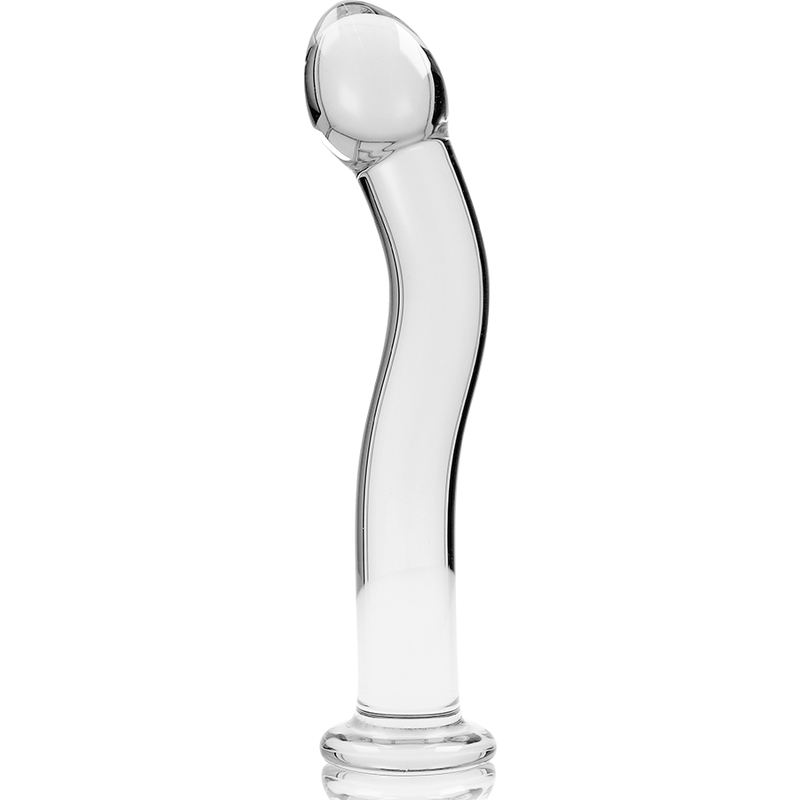 NEBULA Series by Ibiza – Modell 18 Dildo aus Borosilikatglas, Klar, 18,5 cm Produktansicht und Details