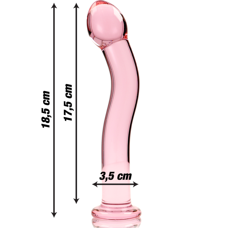 NEBULA Series by Ibiza – Modell 18 Dildo aus Borosilikatglas, Rosa, 18,5 cm – Dildo Bild 6