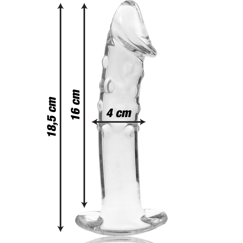 NEBULA Series by Ibiza – Modell 19 Dildo aus Borosilikatglas, Klar, 18,5 cm – Dildo Bild 5