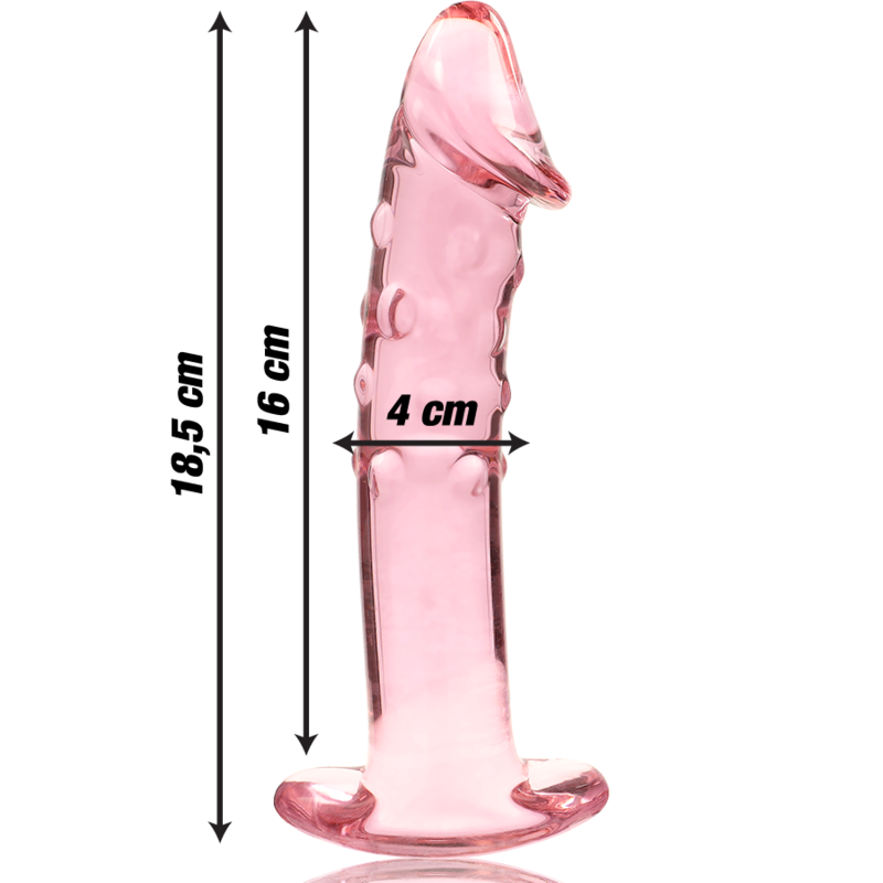 NEBULA Series by Ibiza – Modell 19 Dildo aus Borosilikatglas, Rosa, 18,5 cm für sinnliche und diskrete Momente