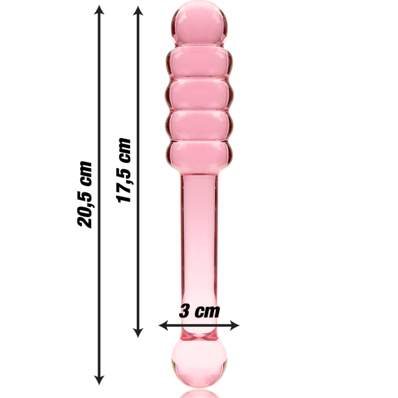 NEBULA Series by Ibiza – Modell 20 Dildo aus Borosilikatglas, Rosa, 20,5 cm – Dildo Bild 5